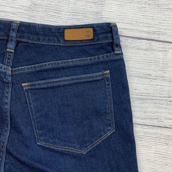 Lands' End Jeans sz 2 Petite Bootcut Dark Wash 25.5" Inseam Short - Picture 8 of 12